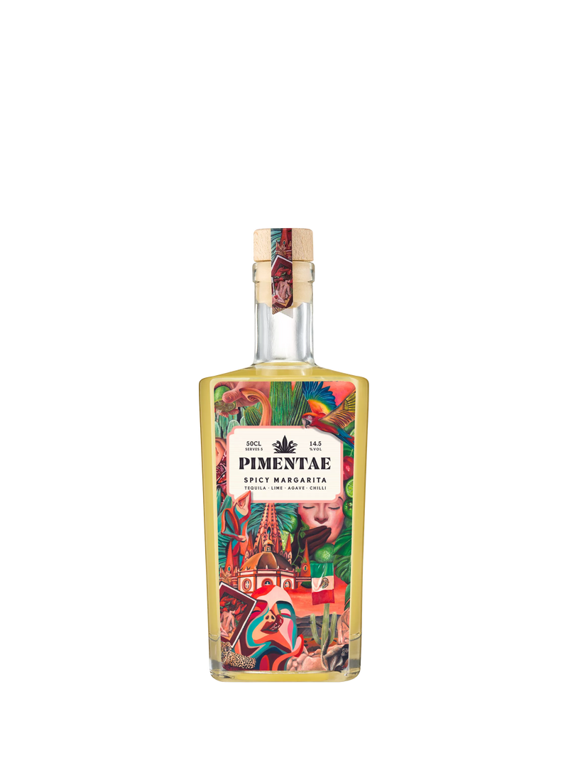 Pimentae spicy margarita cocktail 50cl, imported from the UK