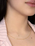 IBB 18ct yellow gold Venetian box chain necklace 46cm (British brand)