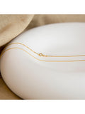 IBB 18ct yellow gold Venetian box chain necklace 46cm (British brand)