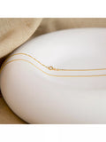 IBB 18ct yellow gold Venetian box chain necklace 46cm (British brand)