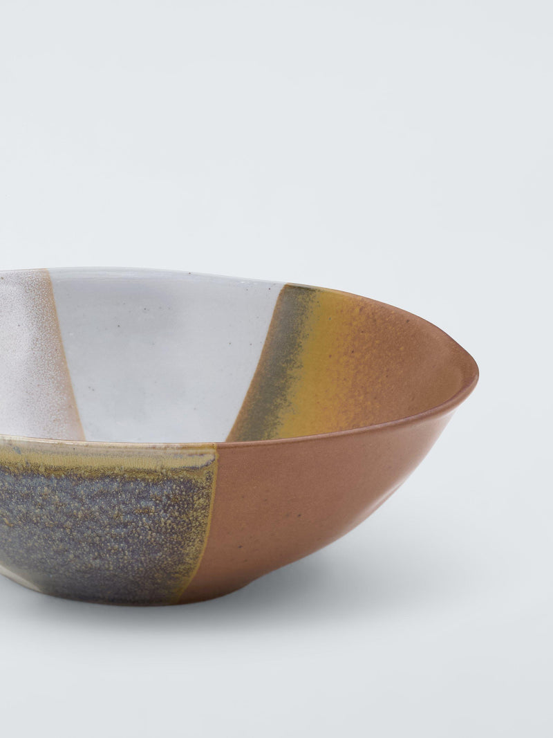 John Lewis Dipped Reactive Glaze Stoneware Cereal Bowl Multi 18.5cm, UK version