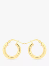 John Lewis IBB 18ct Yellow Gold Polished Creole Earrings- Buy online at McGrocer