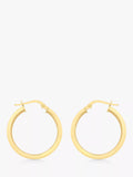 IBB 18ct yellow gold creole hoop earrings - British product