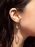 IBB 18ct yellow gold Figure 8 creole earrings - British product