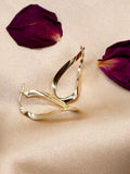 IBB 18ct yellow gold Figure 8 creole earrings - British product
