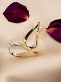 IBB 18ct yellow gold Figure 8 creole earrings - British product