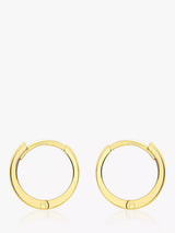 John Lewis IBB 18ct Yellow Gold Creole Huggie Hoop Earrings- Buy online at McGrocer