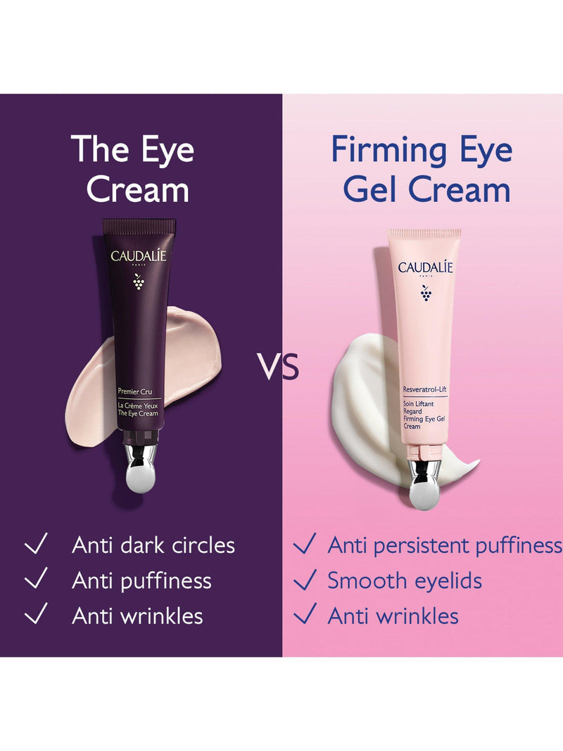 Caudalie Resveratrol-Lift depuffing eye cream 15ml, imported from the UK