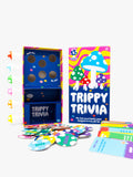 Lucky Egg Trippy Trivia mushroom-themed board game with grabbers and tokens, UK version