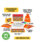 Happy Yeti Games tile-based word game for ages 8 plus - British product