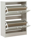 GFW Stirling grey shoe storage cabinet 83x60x25cm, UK version