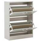 GFW Stirling grey shoe storage cabinet 83x60x25cm, UK version