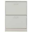GFW Stirling grey shoe storage cabinet 83x60x25cm, UK version
