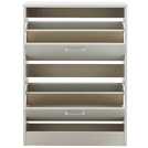 GFW Stirling grey shoe storage cabinet 83x60x25cm, UK version