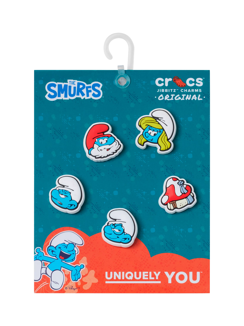Crocs Smurfs Jibbitz charms pack of 5 (British brand)