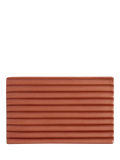 LOEWE rectangular terracotta ceramic soap dish with ribbed drainage, UK version