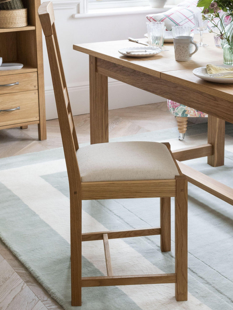Laura Ashley Milton dining chair oak set of 2 - British product