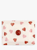 Emma Bridgewater pink hearts butter dish, imported from the UK