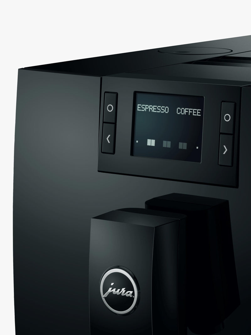 JURA C8 coffee machine in black, UK version