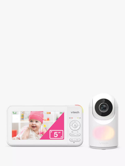 Babyphone vidéo 5 pouces avec écran haute résolution et vision nocturne
