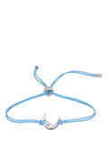 DPT Antwerp crescent moon cord bracelet silver blue (British brand)