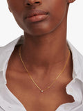 DPT Antwerp First Diamond Circle pendant necklace in gold, imported from the UK