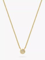 John Lewis DPT Antwerp Galaxy Diamond Circle Pendant Necklace, Gold, 45cm- Buy online at McGrocer
