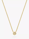 DPT Antwerp diamond pendant necklace Galaxy circle 0.07ct, imported from the UK