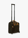 Bric's Life carry-on trolley laptop bag in green olive (British brand)