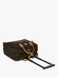 Bric's Life carry-on trolley laptop bag in green olive (British brand)