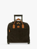 Bric's Life carry-on trolley laptop bag in green olive (British brand)