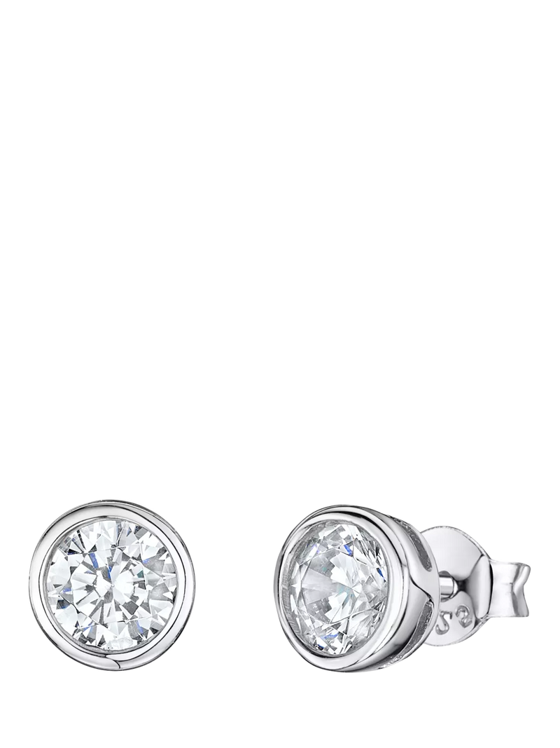 Jools by Jenny Brown 6mm cubic zirconia stud earrings, imported from the UK