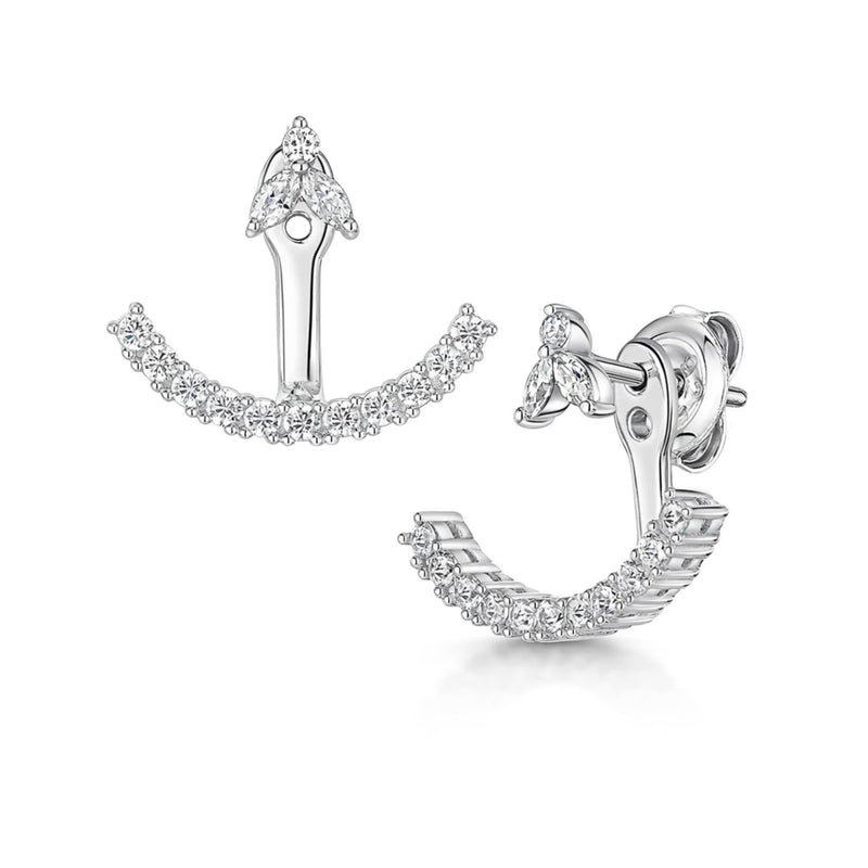 Jools by Jenny Brown cubic zirconia drop earrings, imported from the UK