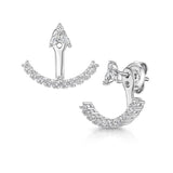 Jools by Jenny Brown cubic zirconia drop earrings, imported from the UK