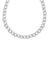 John Lewis Jools by Jenny Brown Cubic Zirconia Link Chain Necklace, Silver, 39cm- Buy online at McGrocer