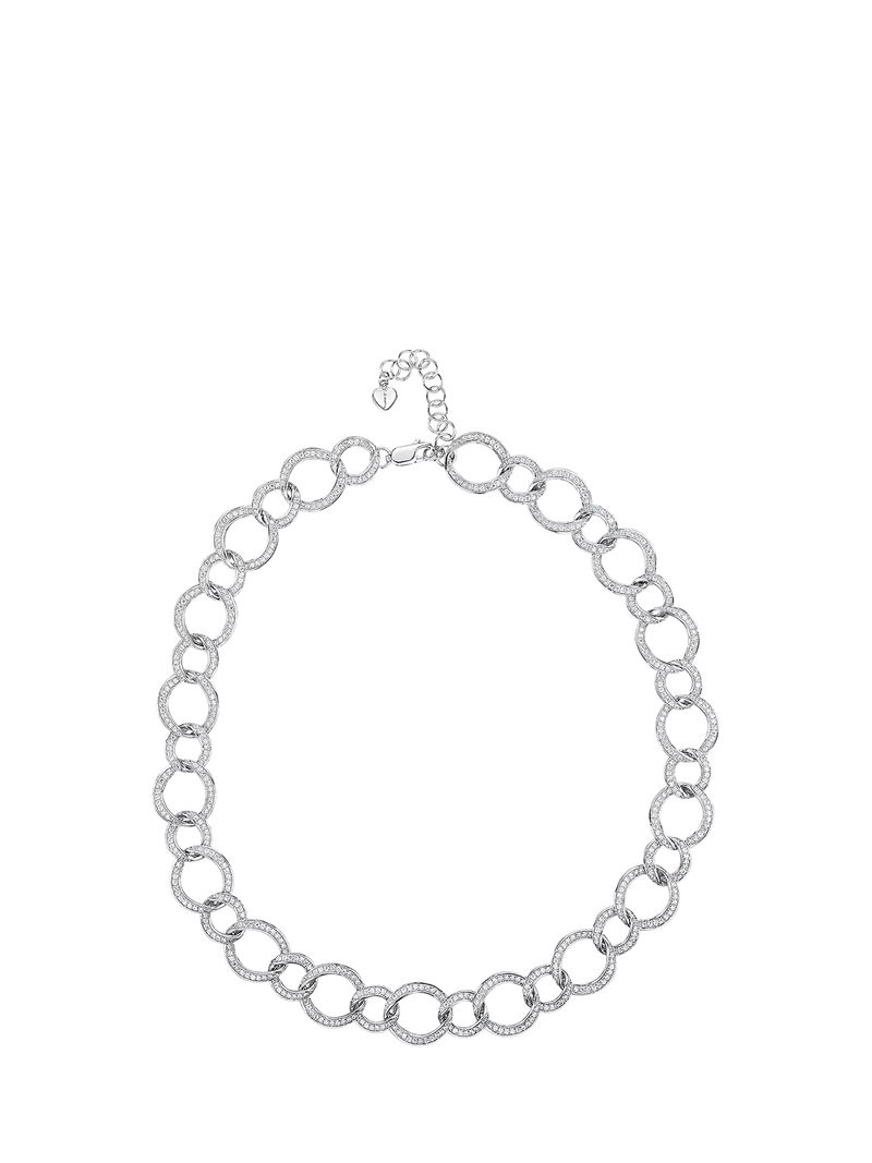 Jools by Jenny Brown sterling silver cubic zirconia necklace (British brand)