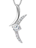 Jools by Jenny Brown cubic zirconia pendant necklace, imported from the UK