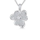 Jools by Jenny Brown cubic zirconia flower pendant necklace, UK version