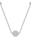 Jools by Jenny Brown cubic zirconia ball chain necklace, UK version