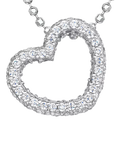 Jools by Jenny Brown cubic zirconia heart pendant 16mm - British product