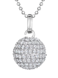 Jools by Jenny Brown disco ball pendant necklace with cubic zirconia, imported from the UK