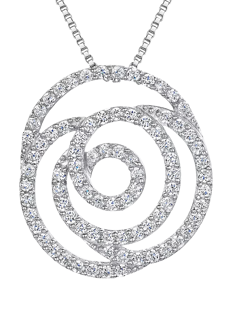 Jools by Jenny Brown rose outline pendant 24mm - British product