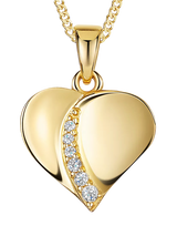 John Lewis Jools by Jenny Brown Cubic Zirconia Heart Pendant Necklace- Buy online at McGrocer