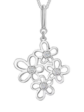 Jools by Jenny Brown graduated multi flower pendant necklace (British brand)
