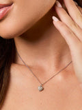 Jools by Jenny Brown small pave heart pendant necklace 16mm (British brand)