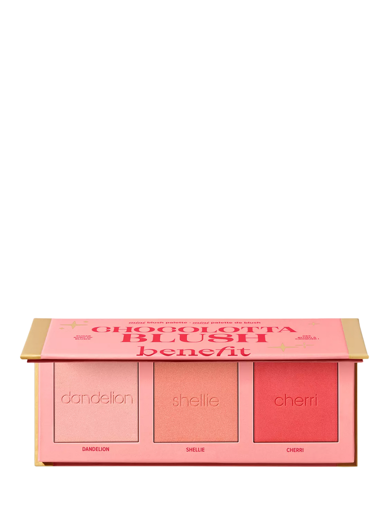 Benefit mini blush palette with three shades - British product