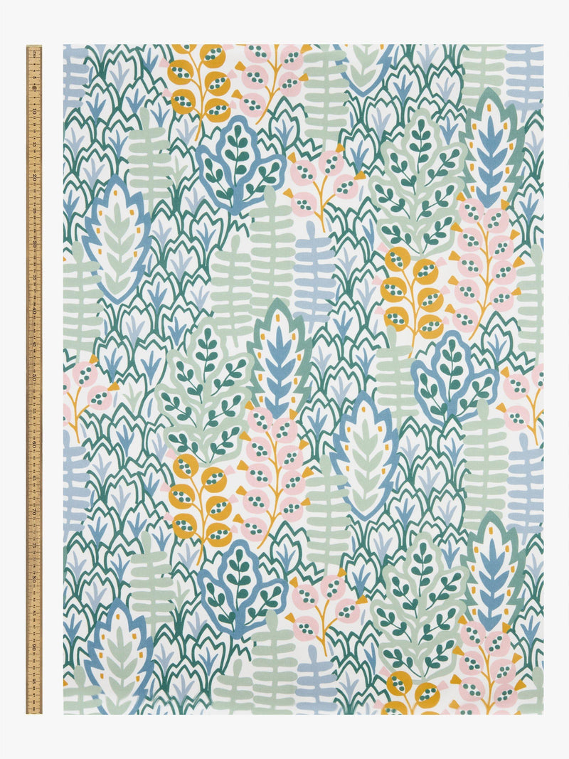 John Lewis Alva furnishing fabric Sage 100% cotton - British product