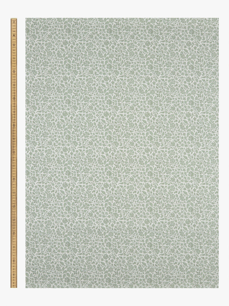 John Lewis Amara green furnishing fabric W145cm, imported from the UK