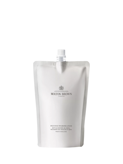 John Lewis Molton Brown Rhubarb Rose Bath and Shower Gel Refill 400ml- Buy online at McGrocer
