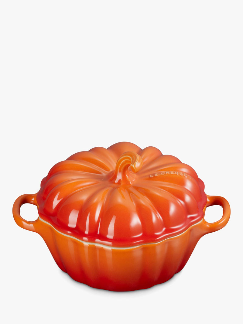 Small Pumpkin-Shaped Stoneware Casserole Dish 350ml